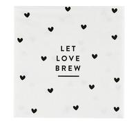 Santa Barbara Design Studio Servilletas de papel de 3 capas con temática de café, paquete de 20 servilletas de cóctel, 5 x 5 pulgadas, Let Love Brew