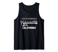 Santa Bárbara Souvenir Hombres California Santa Bárbara Camiseta sin Mangas