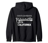 Santa Bárbara Souvenir Hombres California Santa Bárbara Sudadera con Capucha