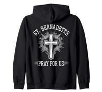 Santa Bernadette ruega por Nosotros devoción patrona católica Sudadera con Capucha