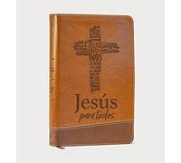 Santa Biblia de Promesas: Reina-Valera 1960, Cafe, Piel Especial, Jesús Para Todos, Letra Grande, Tamaño Manual