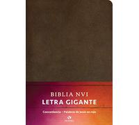 Santa Biblia/ Holy Bible: Biblia NVI, Letra Gigante, Piel Especial, Marrón