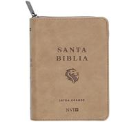 Santa Biblia/ Holy Bible: Biblia NVI, Piel Especial con Cierre, Marrón claro, Zipper