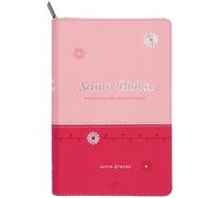 Santa Biblia/ Holy Bible: Biblia NVI Tamaño Manual, Zipper, Fucsia y Rosa