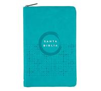 Santa Biblia/ Holy Bible: Biblia NVI, Ultrafina, Piel Especial con Cierre, Turquesa, Zipper
