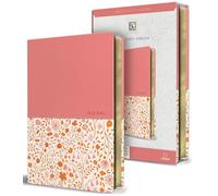 Santa Biblia/ Holy Bible: King James Version, 2 Piece Pink Floral, Leathersoft, Handy Size Format, With Ribbon Marker, Red Letter