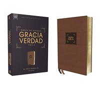 Santa Biblia/ Holy Bible: Nueva Biblia De Las Américas, Estudio Gracia Y Verdad, Leathersoft, Café, Interior a Dos Colores/ New American ... Study, Leathersoft, Brown, Two-Color Interior