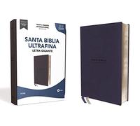 Santa Biblia / Holy Bible: Nueva Versión International, Azul Marino, Ultrafina, Leathersoft, Palabras de Jesús en Rojo