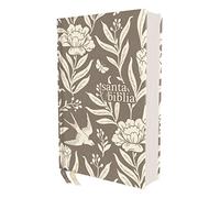Santa Biblia/ Holy Bible: NVI, Santa Biblia, Texto 2022, Tapa dura/Tela, Floral Gray, Palabras de Jesús en Rojo, Comfort Print/ NIV, Holy Bible, ... Board, Words of Jesus in Red, Comfort Print