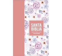 Santa Biblia / Holy Bible: Reina Valera 1960 Letra Grande Tamaño Manual Símil Piel Rosa Claro / Reina Valera 1960 Large Print Handsize Leatherlike Butterfly Light Pink