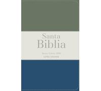 Santa Biblia / Holy Bible: Reina Valera 1960 Letra grande tamaño manual tricolor verde oscuro crema turquesa oscuro con cierre e indice, palabras ... Green Cream Turquoise Indexed with Zipper