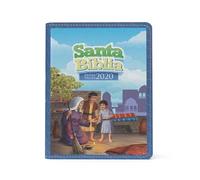 Santa Biblia / Holy Bible: Reina Valera 2020 Para niños azul vinilo con cierre, con mapas / Reina Valera 2020 Pocket Size Boys Blue Vinyl With Zipper, Has Maps