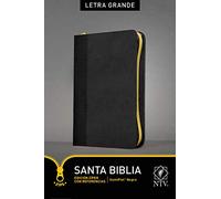Santa Biblia Ntv, Edicii?1/2n Zi?1/2per Letra Grande Con Referencias: Nueva Traduccion Viviente, Negro, SentiPiel, Edición Zíper Con Referencias