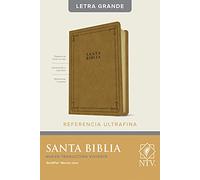 Santa Biblia Ntv, Ediciï½n de Referencia Ultrafina, Letra Grande (Sentipiel, Marrï½n Claro, Letra Roja): Nueva Traduccion Viviente, Edición De Referencia Ultrafina