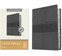 Santa Biblia NTV, Edicion manual, letra gigante: Ntv, Edición Manual, Letra Roja, Sentipiel, Gris