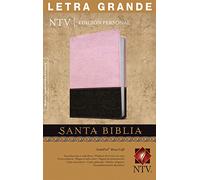 Santa Biblia NTV, Edicion personal, letra grande: Nueva Traducción Viviente, rosa/cafe sentipiel, edición personal