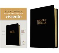 Santa Biblia Ntv, Letra Super Gigante (Sentipiel, Negro, Letra Roja): Nueva Traduccion Viviente, Negro
