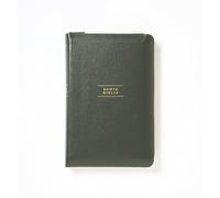 Santa Biblia: NVI, Texto 2022, Piel Reciclada, Verde, con Cierre, Palabras de Jesús en Rojo, Comfort Print