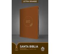 Santa Biblia RVR60, Edicion ziper con referencias, letra gra: Reina-Valera 1960, Café, SentiPiel, Edicion Ziper con Referencias