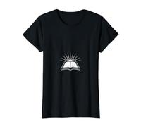 Santa Biblia Sunburst Adoración Fe Diseño Camiseta gráfica económica