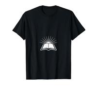 Santa Biblia Sunburst Adoración Fe Diseño Camiseta gráfica económica