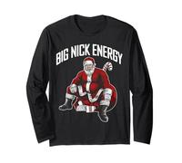 Santa Big Nick Energy Funny Meme Navidad Hilarante Navidad Manga Larga