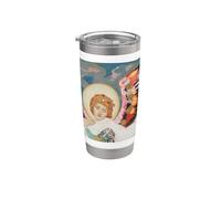 Santa Brígida de Kildare Ángeles Irlanda Católica Santa Vaso térmico de acero inoxidable de doble pared