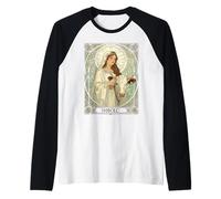 Santa Brígida Patrona de Irlanda Imbolc Camiseta Manga Raglan