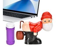 Santa Bubble Blower - Bubble Machine for Kids, Santa Bubbles Blower for Toddler, Automatic Blowing Toy, Musical Santaa Claus | Funny Farting Bubbles Maker, Electric Light Music Toy, Holiday Outdoor Fu