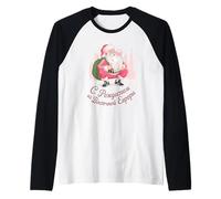 Santa Bubble Moscú Navidad Navidad Rusia Navidad Camiseta Manga Raglan