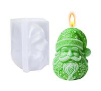 Santa Candle Mold - Silicone 3D Christmas, Plaster Decor Mould, Flexible Wa | Resin Casting Molds Santa Candle Artists Beginners Art Teachers Hobbyists Craft Lovers Home Apartment Office Events Workshop
