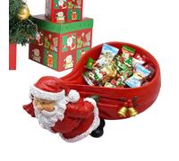 Santa Candy Holder Figurine - Resin Key Dish, Festive Santa 's Bag with Bell Candy Dish | Figura de Navidad en Forma de de Resina para mesas de, oficinas, dormitorios, Coches, dorms
