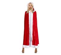 Santa Cape para mujer, capa infantil Cape - Santa Claus capa con capucha,Vestido de Navidad de franela con capa niño, juego de rol, mascarada, juego de rol