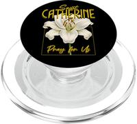 Santa Catalina de Siena Lirio Pureza Santos Católicos PopSockets PopGrip para MagSafe