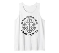 Santa Catalina de Siena Oración de fe devocional Camiseta sin Mangas