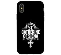 Santa Catalina de Siena ruega por nosotros cristianos católicos Carcasa para iPhone X/XS