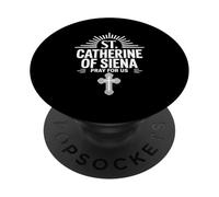 Santa Catalina de Siena ruega por nosotros cristianos católicos PopSockets PopGrip Adhesivo