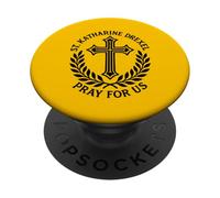 Santa Catalina Drexel Reza por Nosotros Santa Cruz Católica Fe PopSockets PopGrip Adhesivo