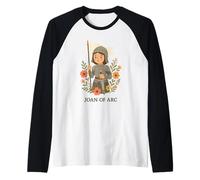 Santa católica: Juana de Arco Camiseta Manga Raglan