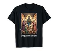 Santa Católica Orar como Madre Mujeres Religiosas Camiseta