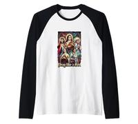 Santa Católica Orar como Una Mujer Camiseta Manga Raglan