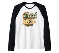 Santa Cecilia de Roma Patrón de la Música Guitarra Católica Camiseta Manga Raglan