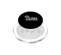Santa Cecilia ruega por Nosotros Patrona de la música católica PopSockets PopGrip para MagSafe