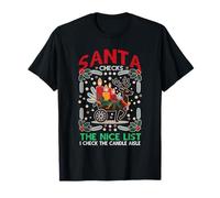 Santa Checks The Nice List I Check The Candle Aisle Camiseta
