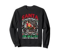 Santa Checks The Nice List I Check The Candle Aisle Sudadera