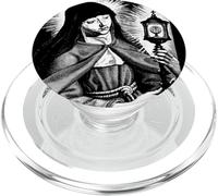 Santa Clara de Asís Católica Italiana Santa Mujer Arte PopSockets PopGrip para MagSafe