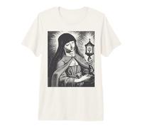 Santa Clara de Asís Católica Italiana Santas Mujeres Camiseta Premium