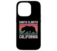 Santa Clarita California Bear Retro 661 Río Santa Clara Carcasa para iPhone 14 Pro