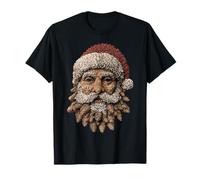 Santa Claus Autumn Conos Artístico Invierno Estética Navidad Camiseta