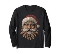 Santa Claus Autumn Conos Artístico Invierno Estética Navidad Manga Larga
